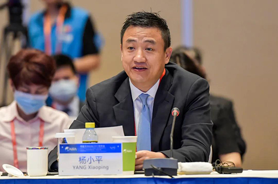杨小平ceo现场发言.摄影:中国新闻社骆云飞